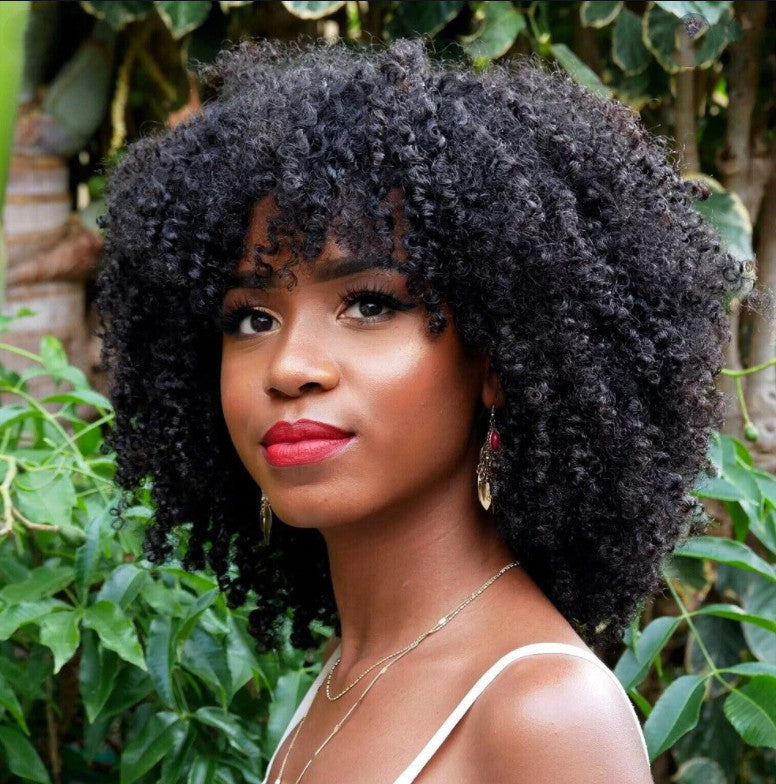 Short Curly Wig for Women – 14-Inch Synthetic Hair, European & American Style