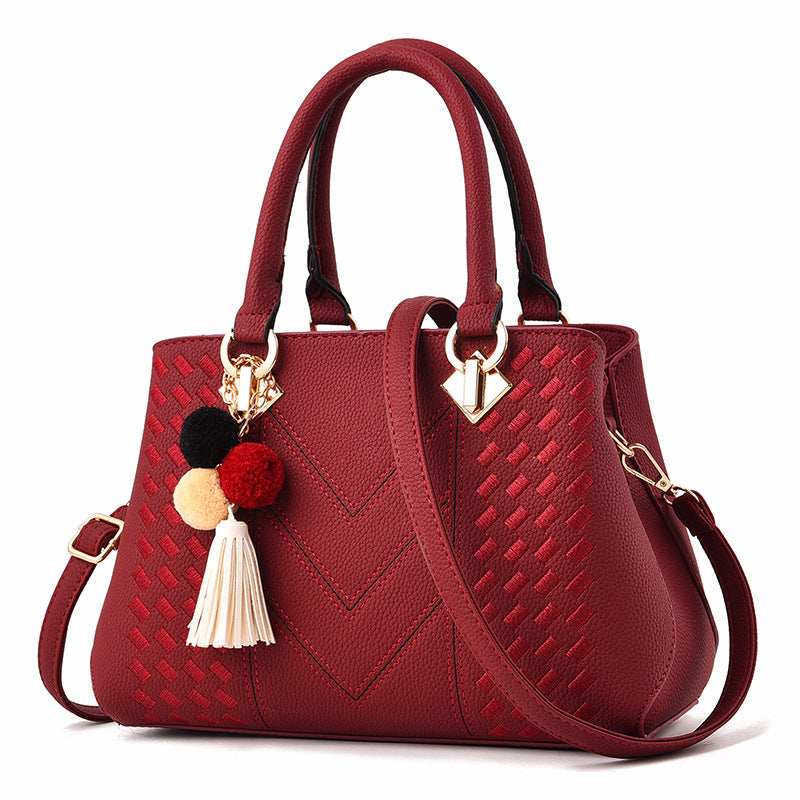 Luxury PU Leather Handbag – Women’s Crossbody Shoulder Bag with Multiple Compartments