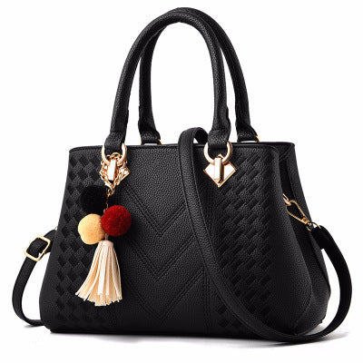 Luxury PU Leather Handbag – Women’s Crossbody Shoulder Bag with Multiple Compartments