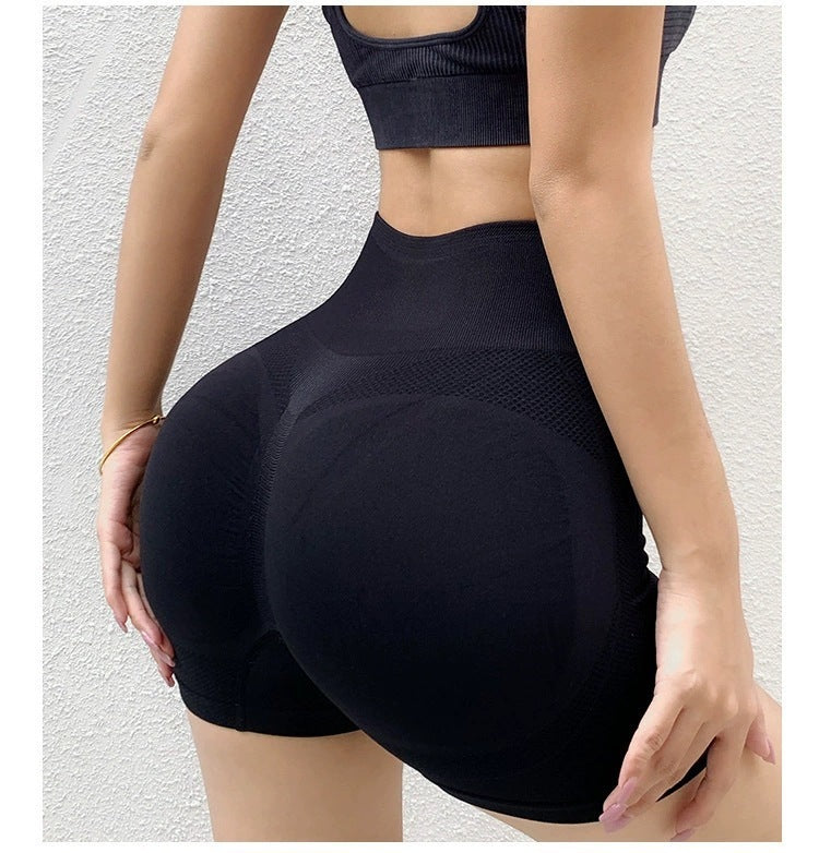 Seamless Butt-Lifting Yoga Shorts – Women’s High-Waist Gym Pants