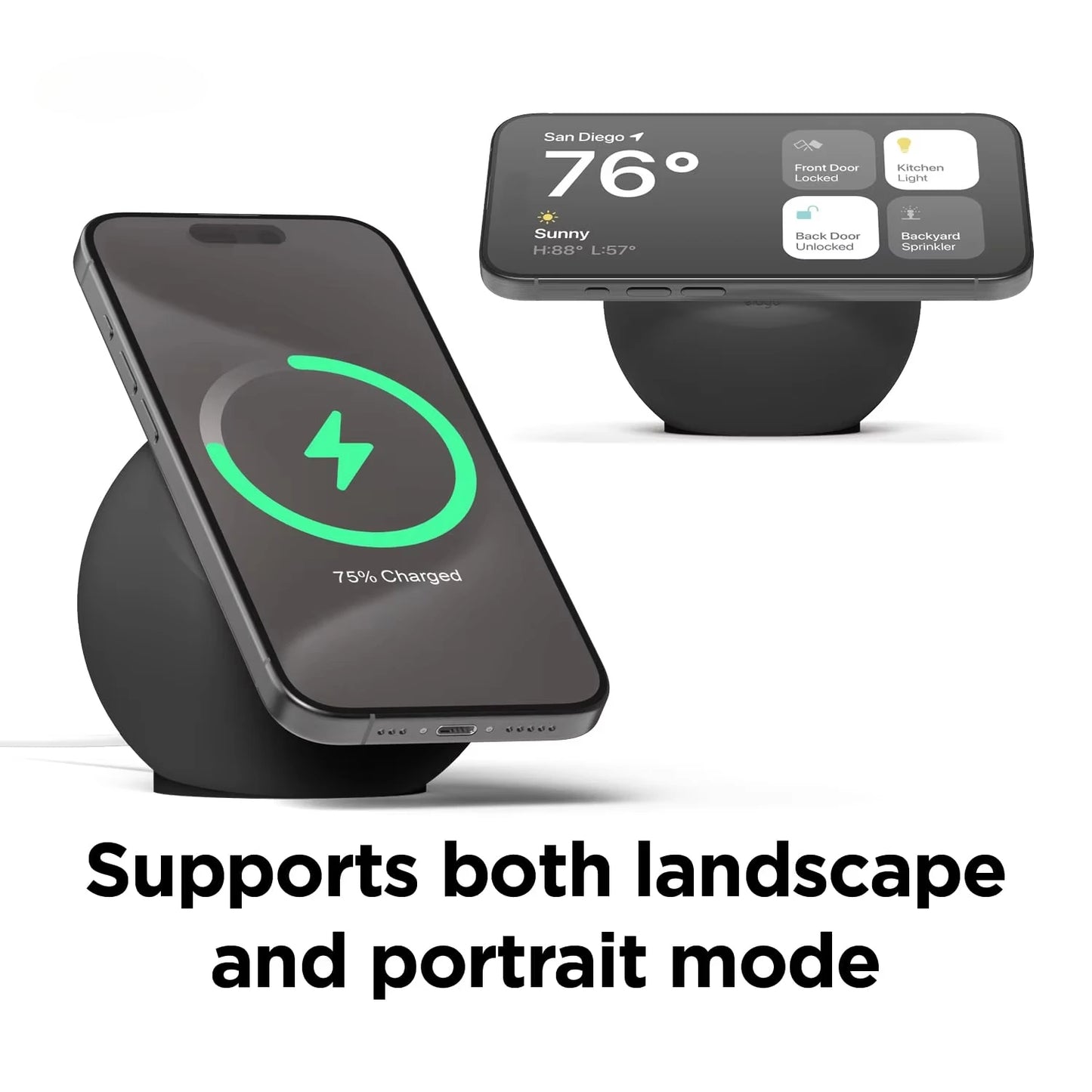 MagSafe Magnetic Charging Stand for iPhone – Silicone Desktop Dock