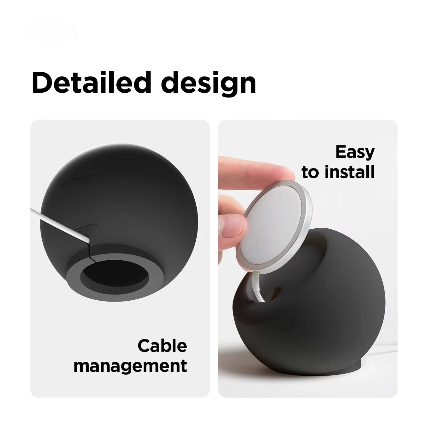 MagSafe Magnetic Charging Stand for iPhone – Silicone Desktop Dock