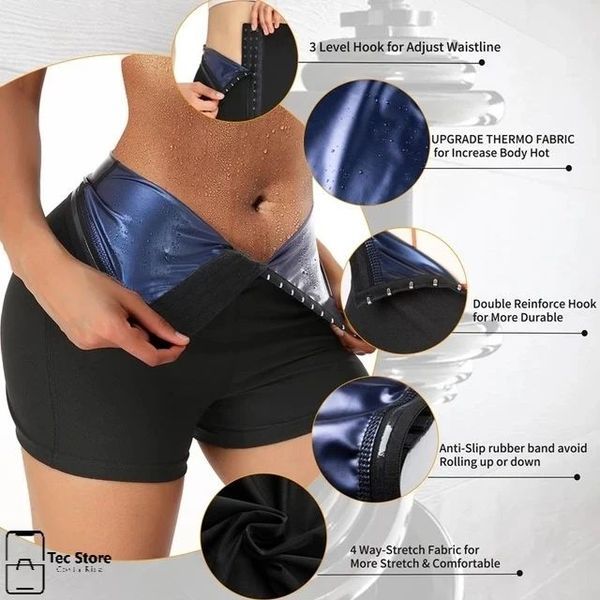 Thermo Sweat Shaper Leggings – High Waist Tummy Control Sauna Pants