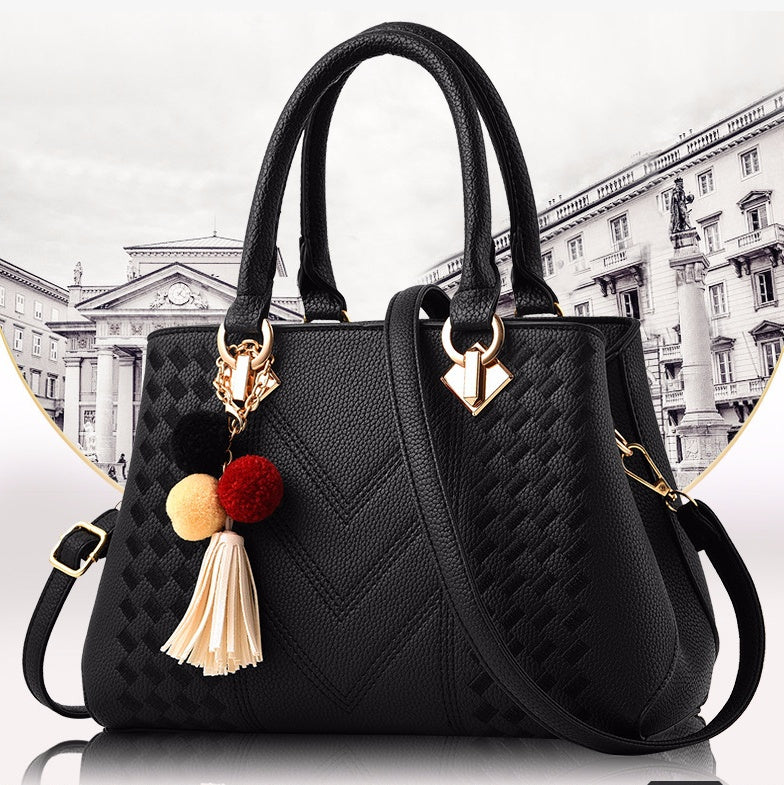 Luxury PU Leather Handbag – Women’s Crossbody Shoulder Bag with Multiple Compartments