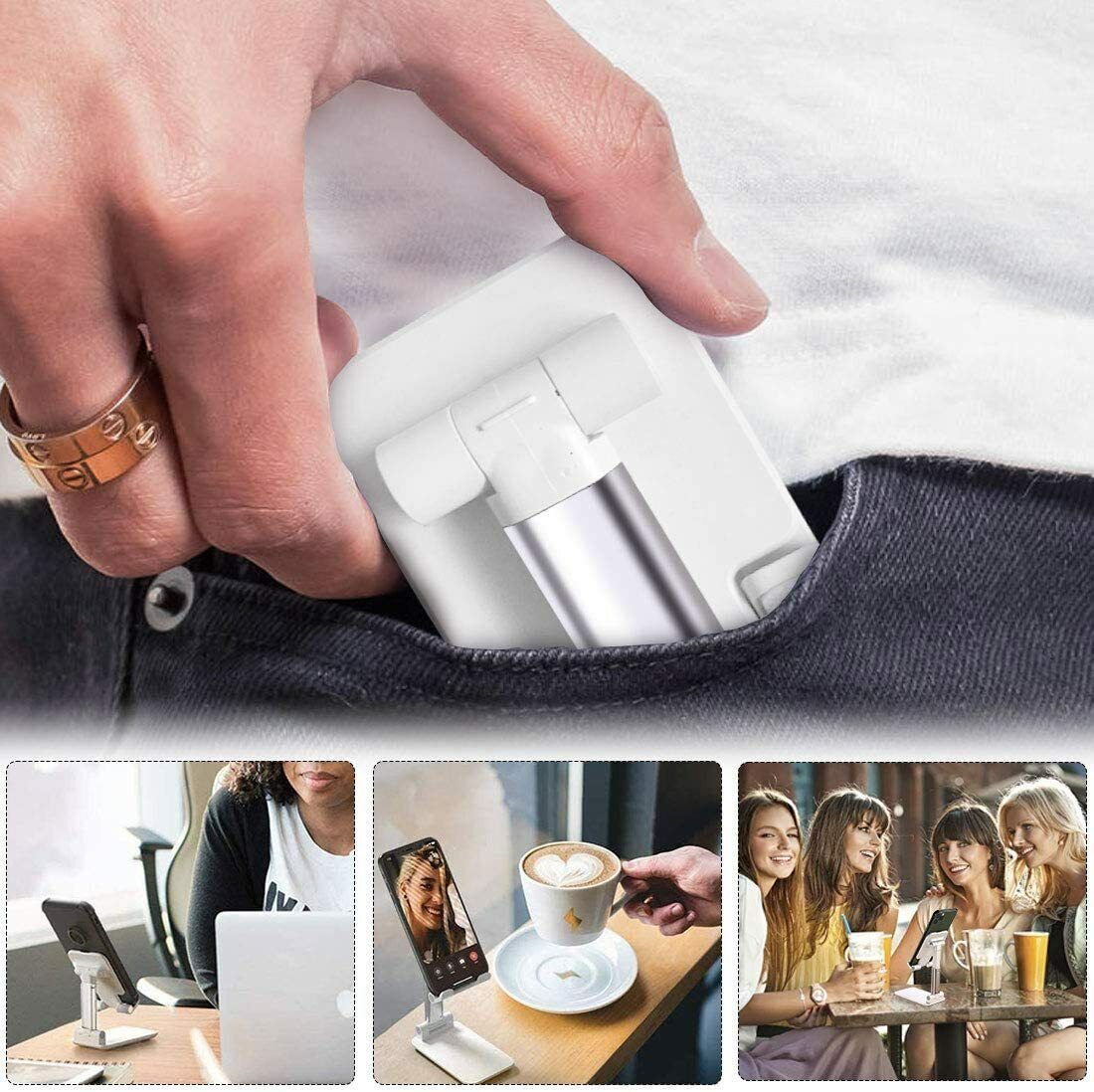 Foldable Desktop Phone & Tablet Stand – Adjustable Holder for iPhone, iPad & Android