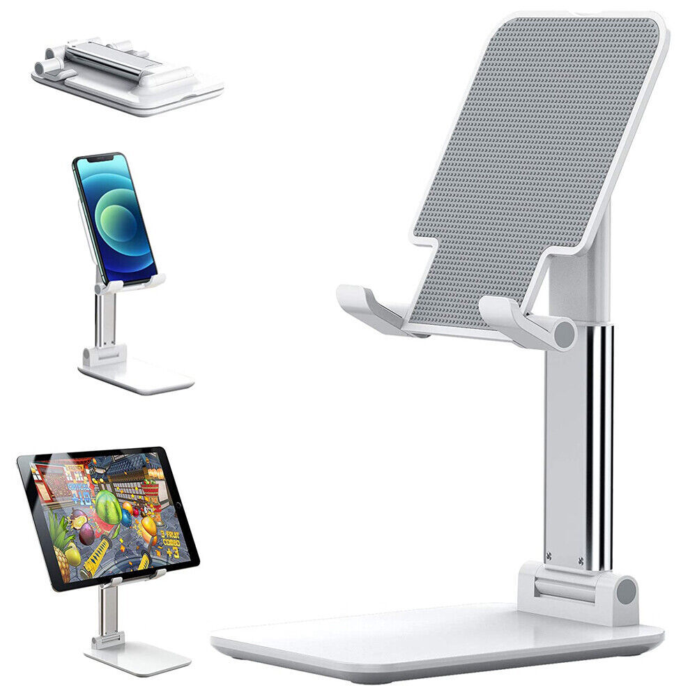 Foldable Desktop Phone & Tablet Stand – Adjustable Holder for iPhone, iPad & Android