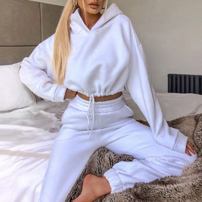2-Piece Jogging Suit for Women – Long Sleeve Hoodie & Sweatpants Set