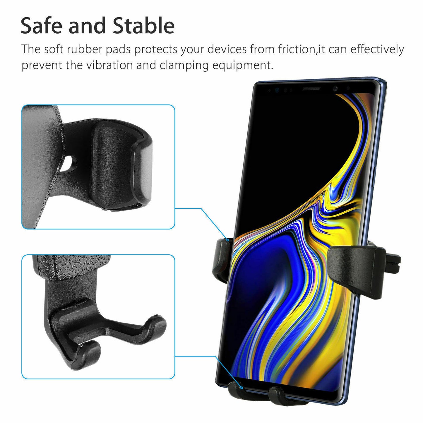 Universal Gravity Car Phone Holder – Air Vent Mount for iPhone & Android