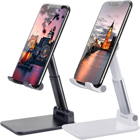 Foldable Desktop Phone & Tablet Stand – Adjustable Holder for iPhone, iPad & Android