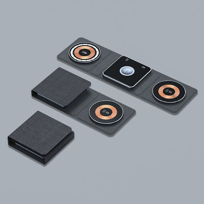 3-in-1 Magnetic Foldable Wireless Charger for iPhone, Apple Watch & AirPods