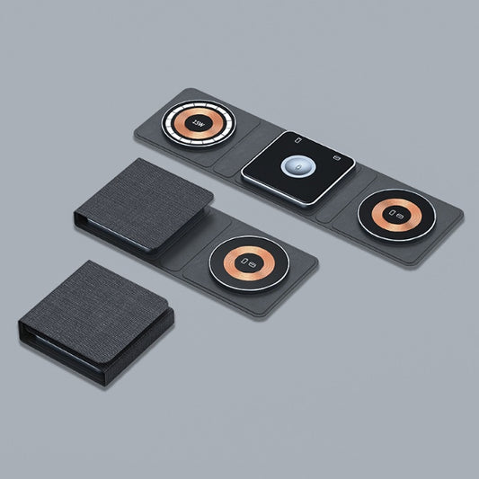 3-in-1 Magnetic Foldable Wireless Charger for iPhone, Apple Watch & AirPods