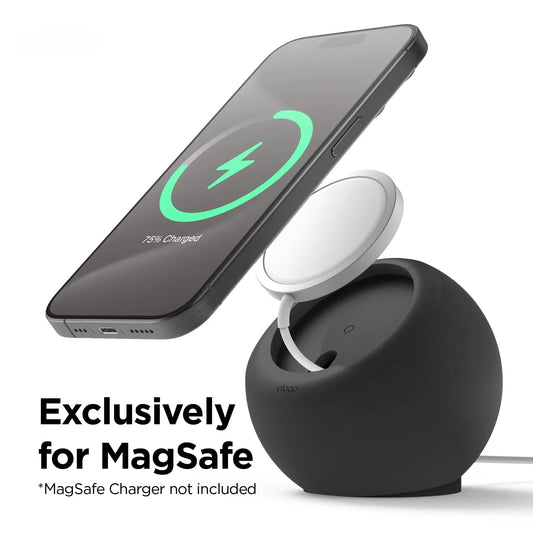 MagSafe Magnetic Charging Stand for iPhone – Silicone Desktop Dock
