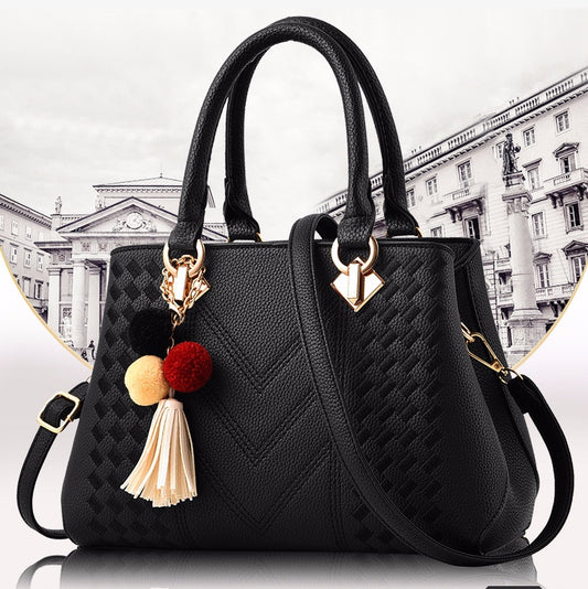Luxury PU Leather Handbag – Women’s Crossbody Shoulder Bag with Multiple Compartments
