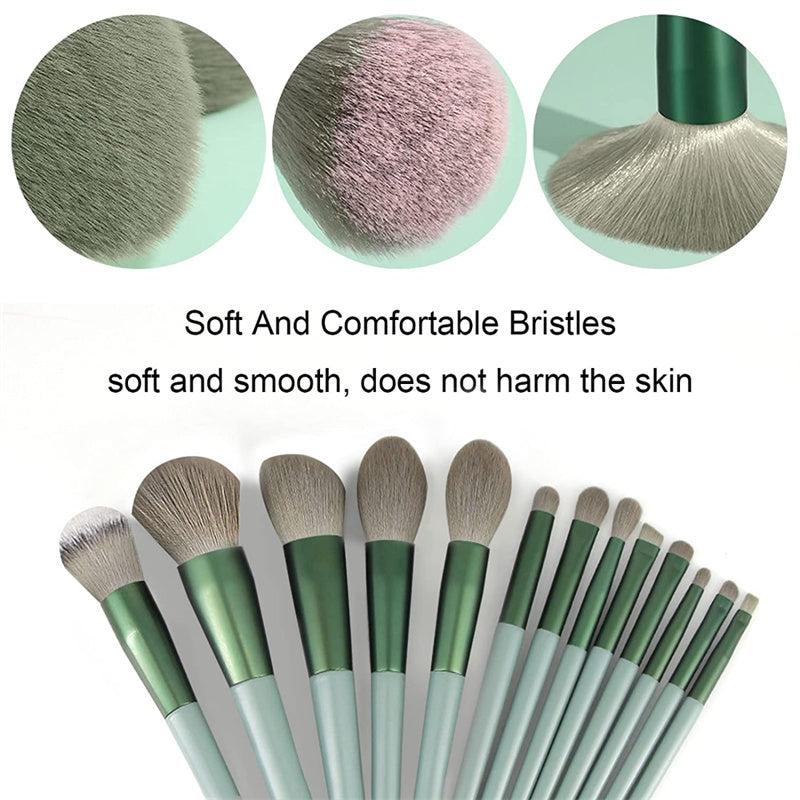 13-Piece Makeup Brush Set – Foundation, Eyeshadow, Blush & Beauty Tools